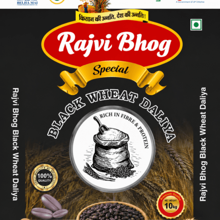 Rajvi Bhog Black Wheat Daliya premium high fiber wheat porridge pack