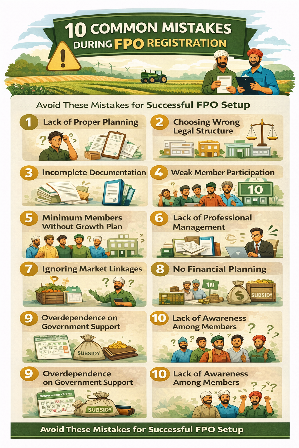 common mistakes during fpo registration infographic