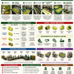 Amla grading and sorting process collage infographic showing washing, grading lines, sorting systems, pack houses, and post-harvest infrastructure.