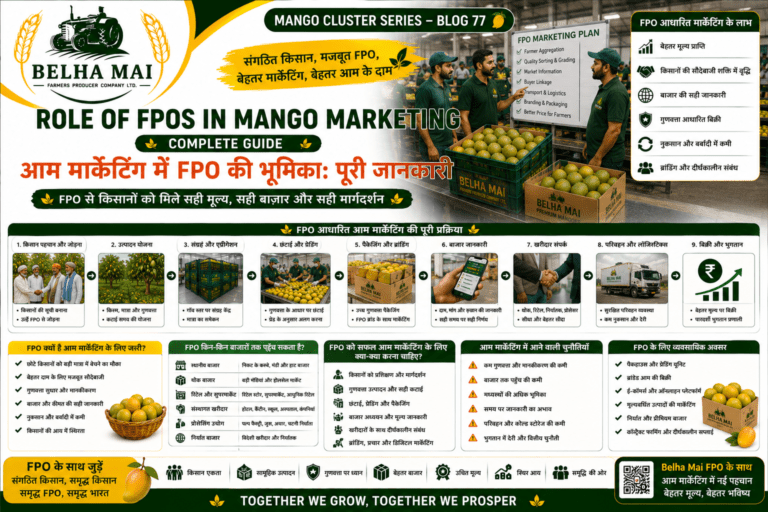 Role of FPOs in mango marketing with farmers grading packaging and selling mangoes