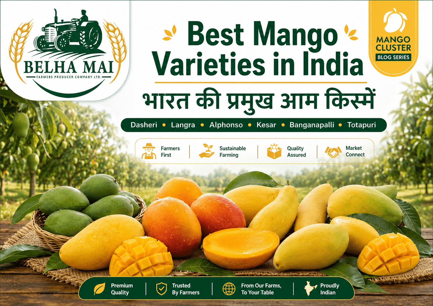 Best mango varieties in India including Dasheri Langra Alphonso Kesar and Banganapalli