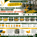 Mango pulp processing business with mango pulp production unit and FPO branding