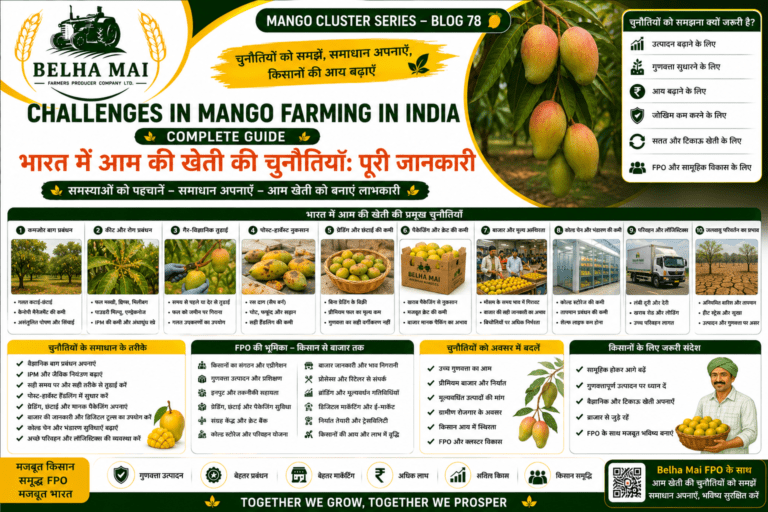 Challenges in mango farming in India with farmer facing pest disease climate and market problems