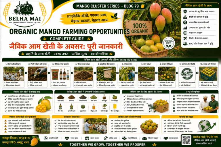 Organic mango farming opportunities with compost bio-inputs and farmer training