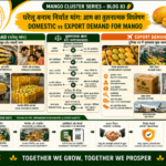 Domestic vs export demand for mango with local market and export packaging comparison
