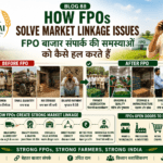 How FPOs solve market linkage issues through farmer aggregation, direct buyer connection, storage, grading and better prices