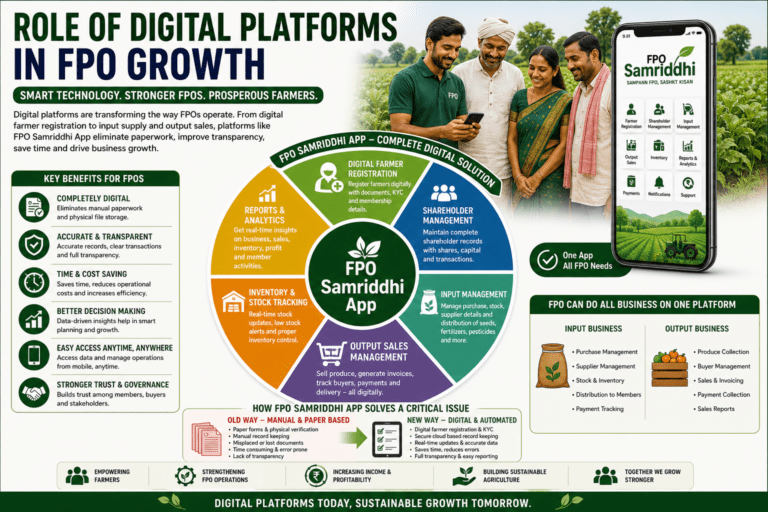 role of digital platforms in fpo growth infographic