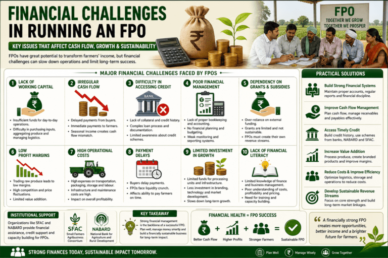 financial challenges in running an fpo infographic