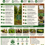 Organic amla farming opportunities and challenges infographic showing organic orchards, bio-inputs, certification, pest management, and FPO-led sustainable agriculture.