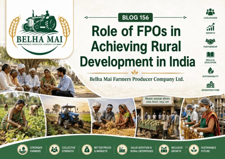 Role of FPOs in achieving rural development in India through farmer collectivization, value addition, markets, women participation, and sustainable agriculture