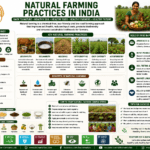 Natural Farming Practices in India through jeevamrut, beejamrut, mulching, intercropping, crop diversity, agroforestry, soil health, and FPO-led sustainable agriculture