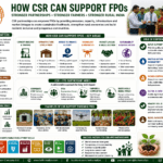 How CSR Can Support FPOs through capacity building, infrastructure, finance, technology, market linkage, women empowerment, and sustainable agriculture