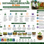 Future of Sustainable Agriculture in India through soil health, water conservation, biodiversity, natural farming, technology, FPOs, and climate resilience